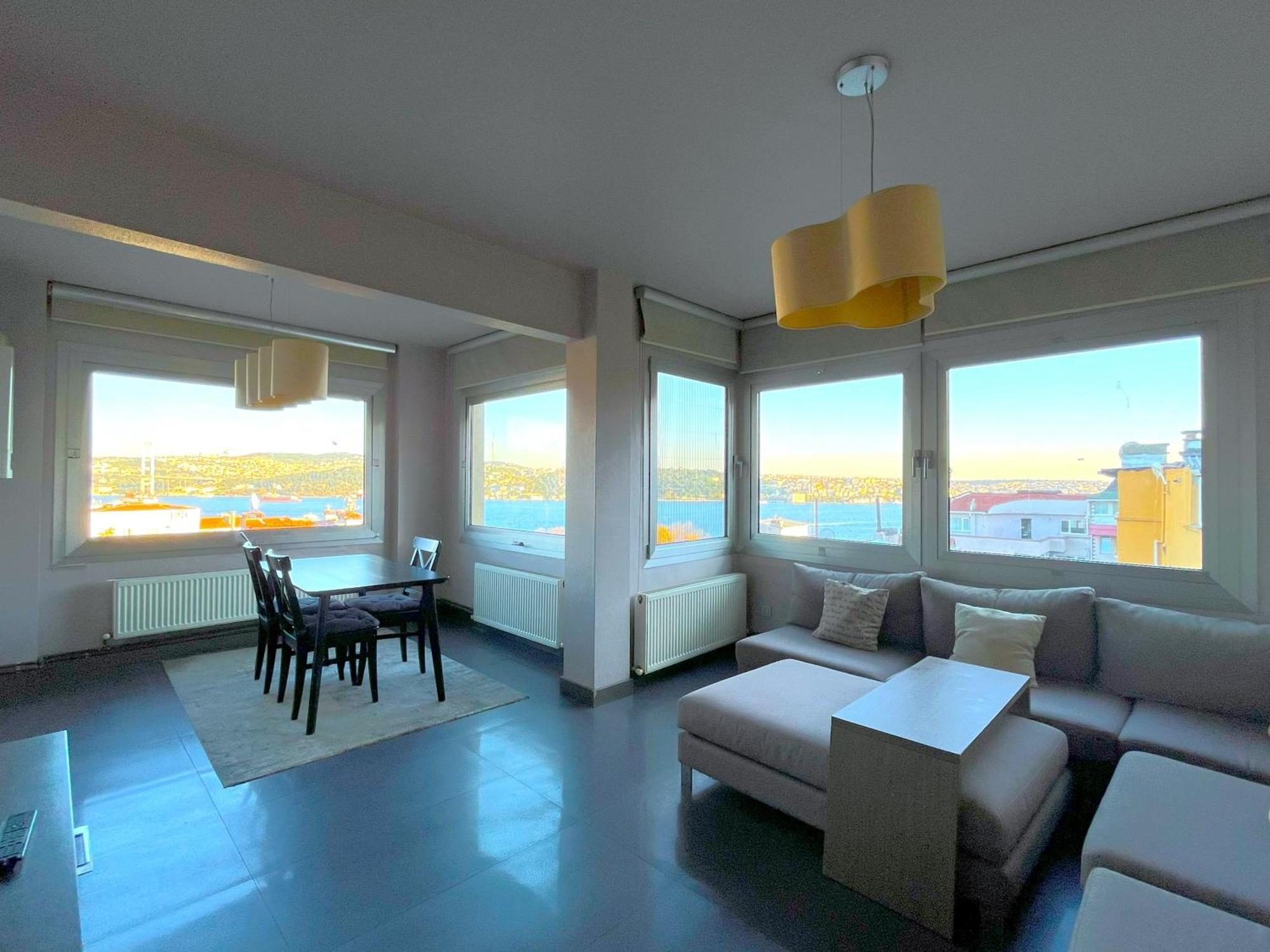 Stylish With Bosphorus View In Besiktas Appartamento Provincia di Istanbul